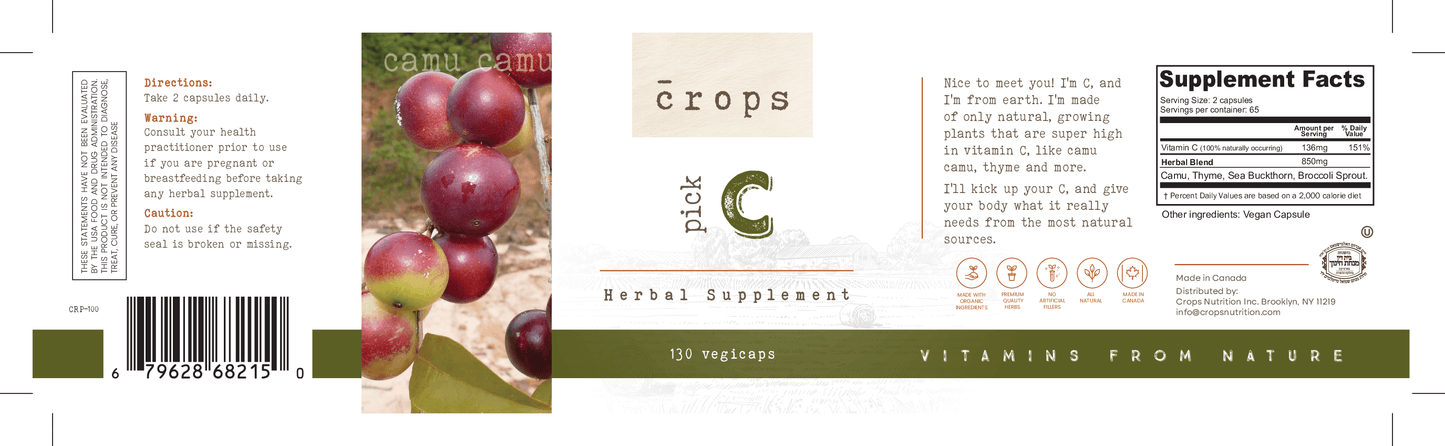 VITAMIN C 130 CAPS - Schon's Natural