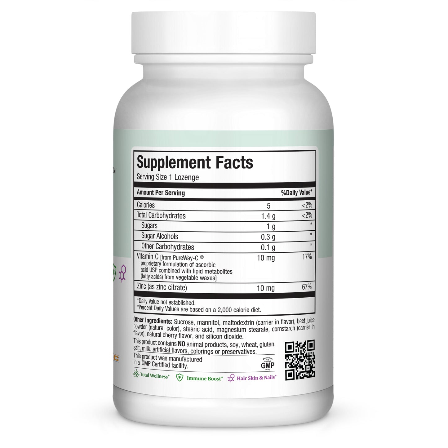 ZINC LOZENGES 10MG 60 - Schon's Natural