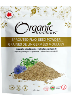 SPROUTED FLAX SEED POWDER 16OZ