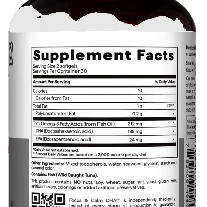FOCUS & CALM DHA 60 softgels