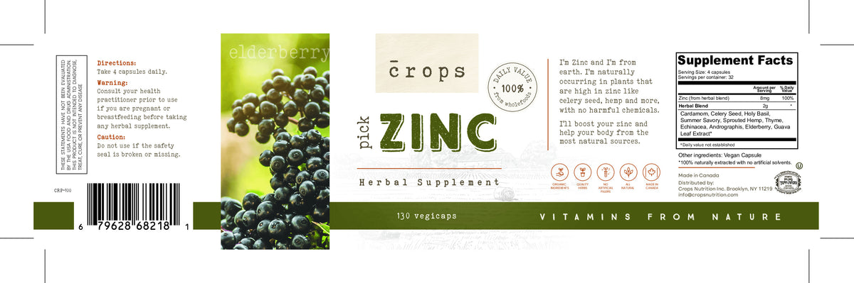 ZINC CROPS 130 CAPS