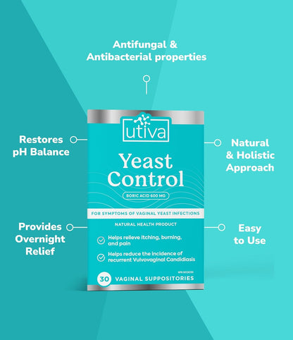 YEAST CONTROL 30 vaginal suppo