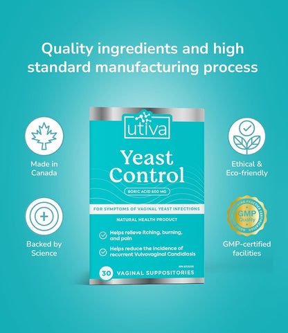YEAST CONTROL 30 vaginal suppo