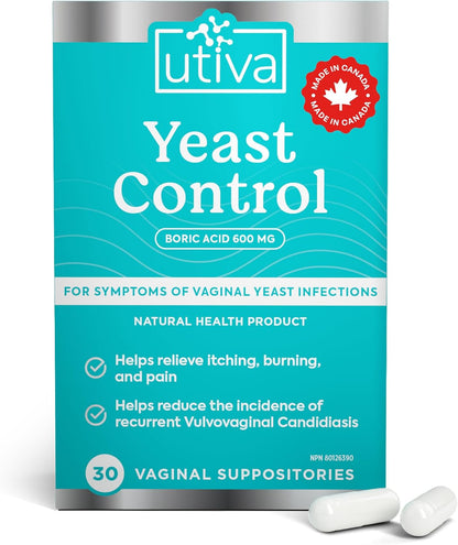 YEAST CONTROL 30 vaginal suppo