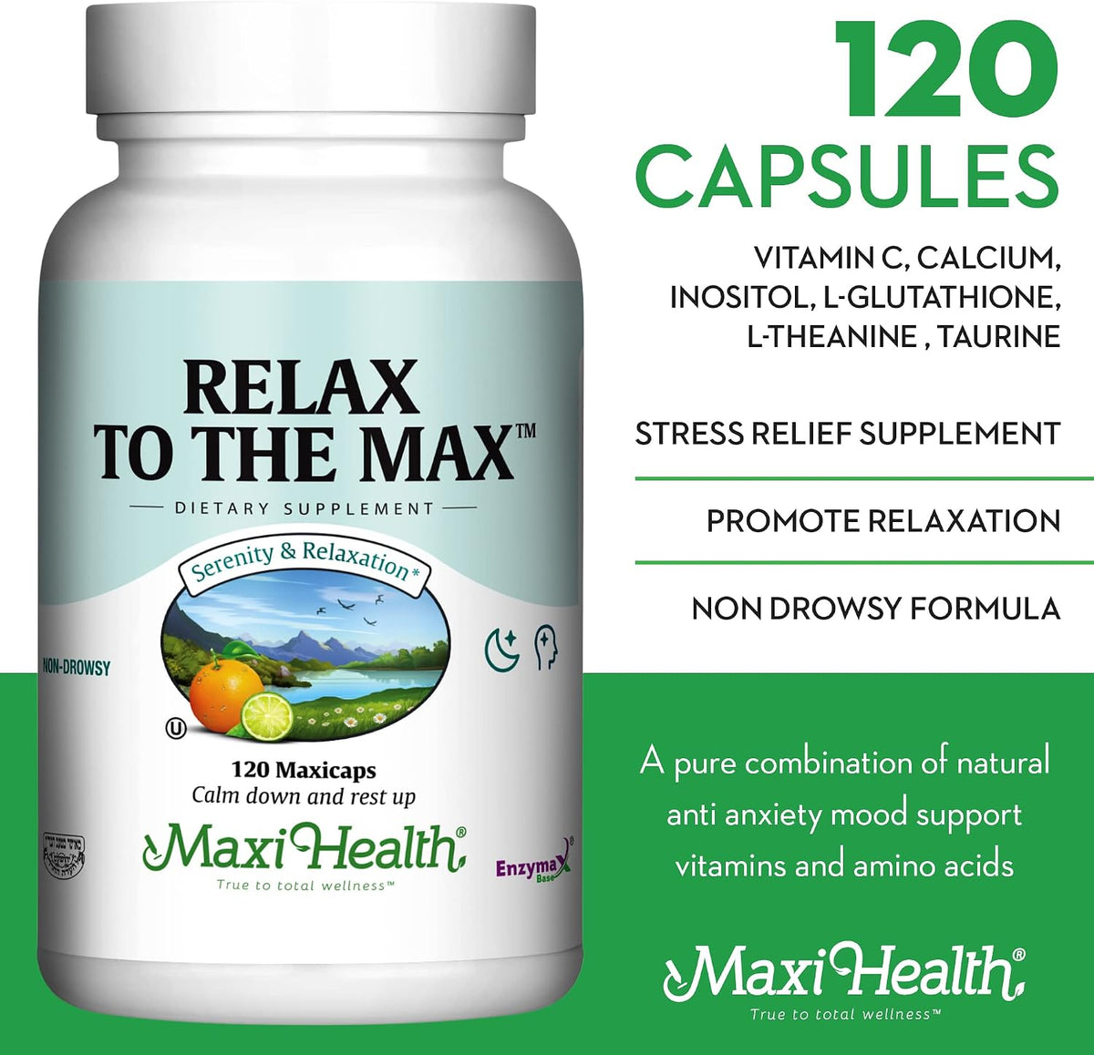 RELAX TO THE MAX 120 caps