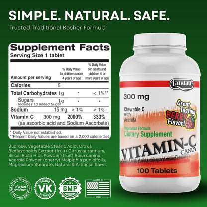VITAMIN C CANDY 300mg LANDAU