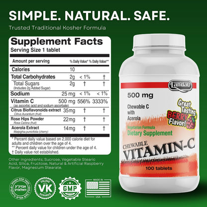 VITAMIN C 500MG LANDAU