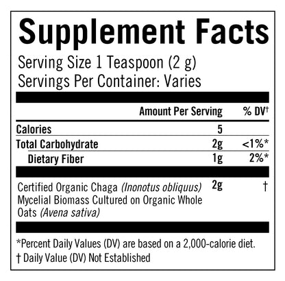CHAGA MUSHROOM POWDER 60 g - Schon's Natural
