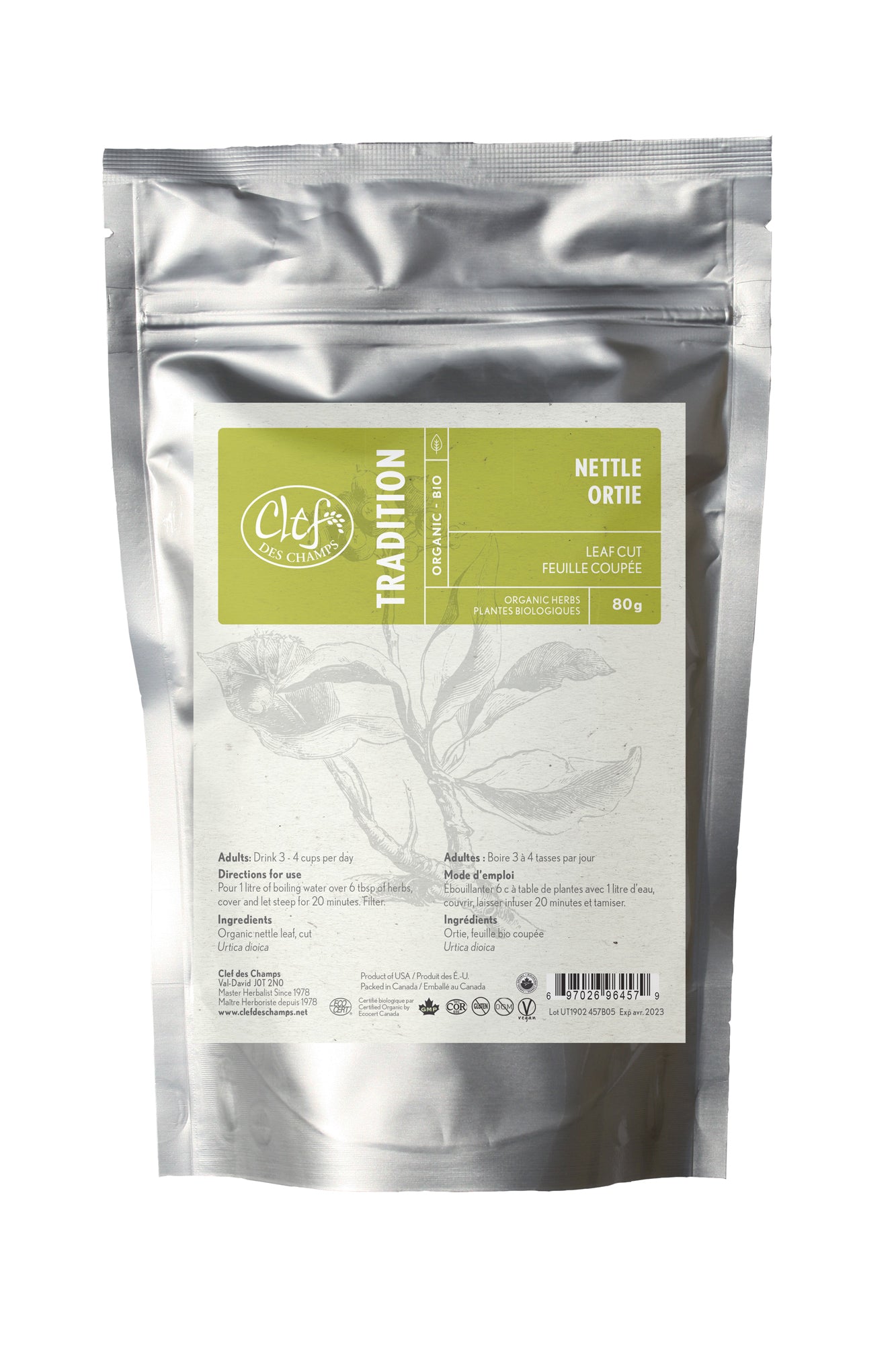 NETTLE LOOSE TEA 80 G - Schon's Natural